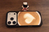 [Afternoon Tea Collection] Heart Latte Glass Bumper Phone Case