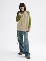 Washed-out vintage-style slightly flared ストレートレッグジーンズ