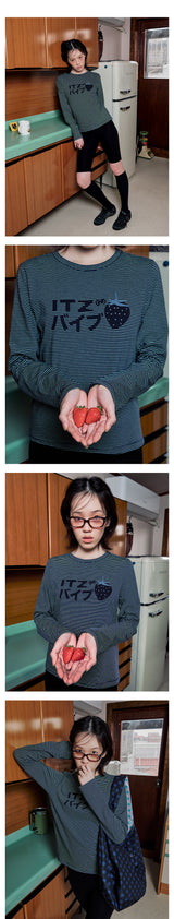 STRAWBERRY LOGO LONG SLIM SLEEVE