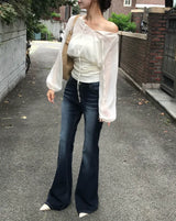 selburn low bootcut denim pants