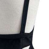 Tailor Mono Button Bustier Back Slit Top