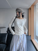 [U-BASIC] Riato Brushed Uneck Long Sleeve