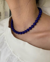Navy ball necklace(8mm)