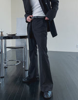 Lips Stripe Bootcut Slacks
