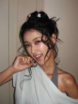 [2 set] Combi mini hair pin (Dot) 