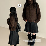 Hani cozy high neck button cardigan