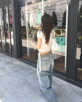 スナップパフTシャツ