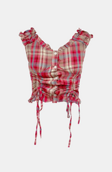 Cherry Elin Check Blouse