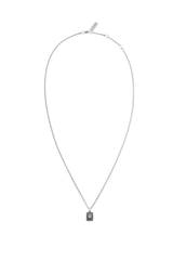 Cubic daisy card chain necklace