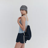 【MADE】 Waffle String Gym Sack_Navy