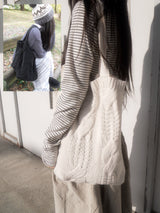knit shoulder bag