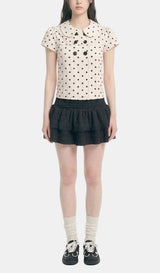 Baby Collar Dot Blouse