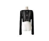 Berin Short Vintage Mesh Knit Cardigan