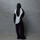 ZIP TEETH PANTS: PURPLE