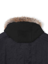 Flight padding fur hood jumper