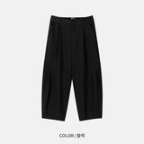 テーパーピンタックバンディングトラウザーズ (2color)