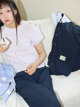 レタリングパフTシャツ (LIGHT PINK)