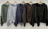 Pigment Washing Hoodie Zip-up