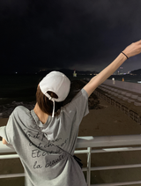 リア メール レタリング ショート スリーブ Tシャツ / 3カラー