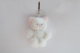 cotton candy cat keyring