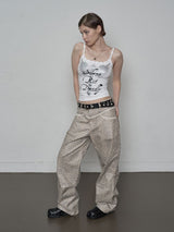 PYTHON LACE PANTS