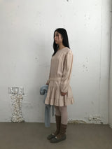 Apricot Pintuck Dress (3 Colors)