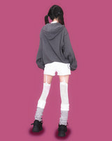 ポキストライプロングレッグウォーマー (2color)