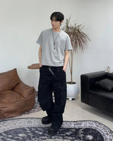 エンディ高密度クロップ半袖Tシャツ