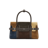 muva. Color‑Block Mini Square Handbag, Genuine‑Leather Niche‑Fashion Cross‑body Purse for Daily Outing, New Arrival Nov 7