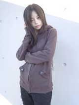 pocky hood zip-up