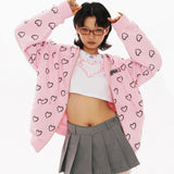 BN Heart Pattern Hood zip-up [2Color]