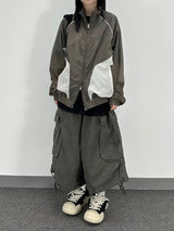 strap cargo bermuda pants