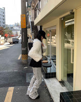 ヘアミニカーディガン