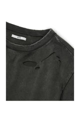 DAMAGE LAYERED L/S TEE (CHARCOAL)