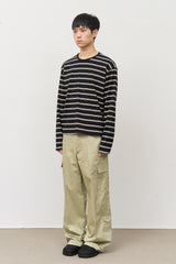 メイフェージングボーダー長袖Tシャツ
