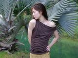 Soft Drape Sleeveless (Brown)