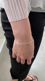 Silver line@bracelet