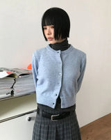 (ウール) ツートンレイヤーカーディガン