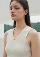 [925 silver] Un.silver.72 / boule necklace (gold)