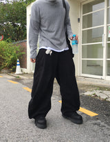 No.1370 Rダートワイドコットンスナップパンツ (3color)