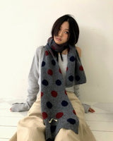 Chiin Contrast Dot Muffler