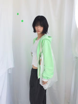 フェミニンフラットネックロングTシャツ