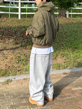 Balloon double knee sweatpants