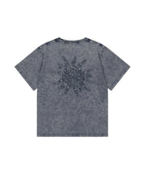 ウォッシュドソーラーアップリケTシャツ