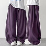 クールエアメッシュ🧊プレーンワイドバンディングスウェットパンツ(4 colors)