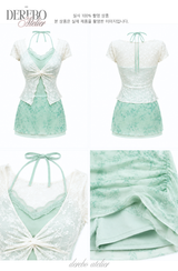 Rare mint shirring skirt 