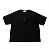 Jetty Henley Neck Half Knit