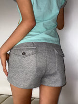 Holly Back Button Micro Shorts 5color
