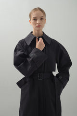 Maxi Trench Coat_Black