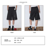 rirri 25 Spring/Summer Collection - Casual Black & White Polka Dot Cropped Pants (High-Density 100% Cotton)